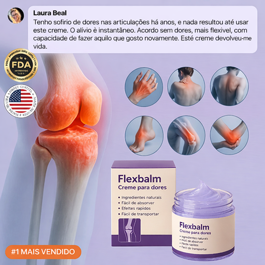 Gel Flexbalm para Alívio Rápido da Dor nas Articulações